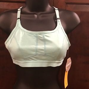 Lole “Alpine bra”, aqua splash heather, NWT, UPF